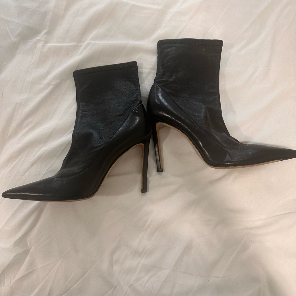 Jimmy Choo Black Heeled Boots with Sleek Design
